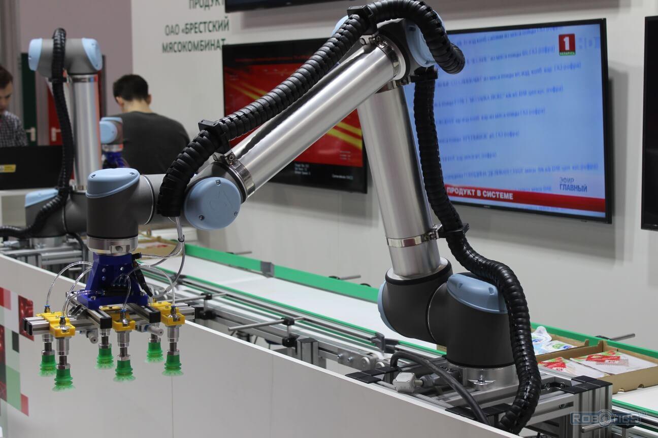 Робот, применяемый на предприятии ОАО "Савушкин продукт"