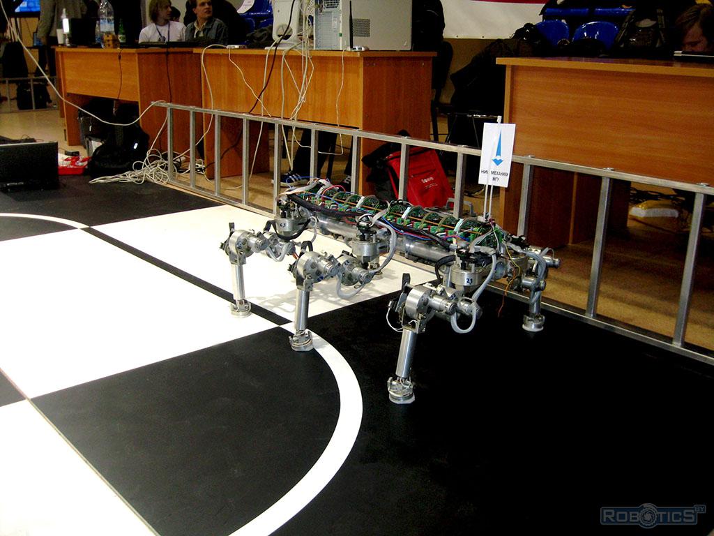 Six-legged robot mechanical design Faculty.
