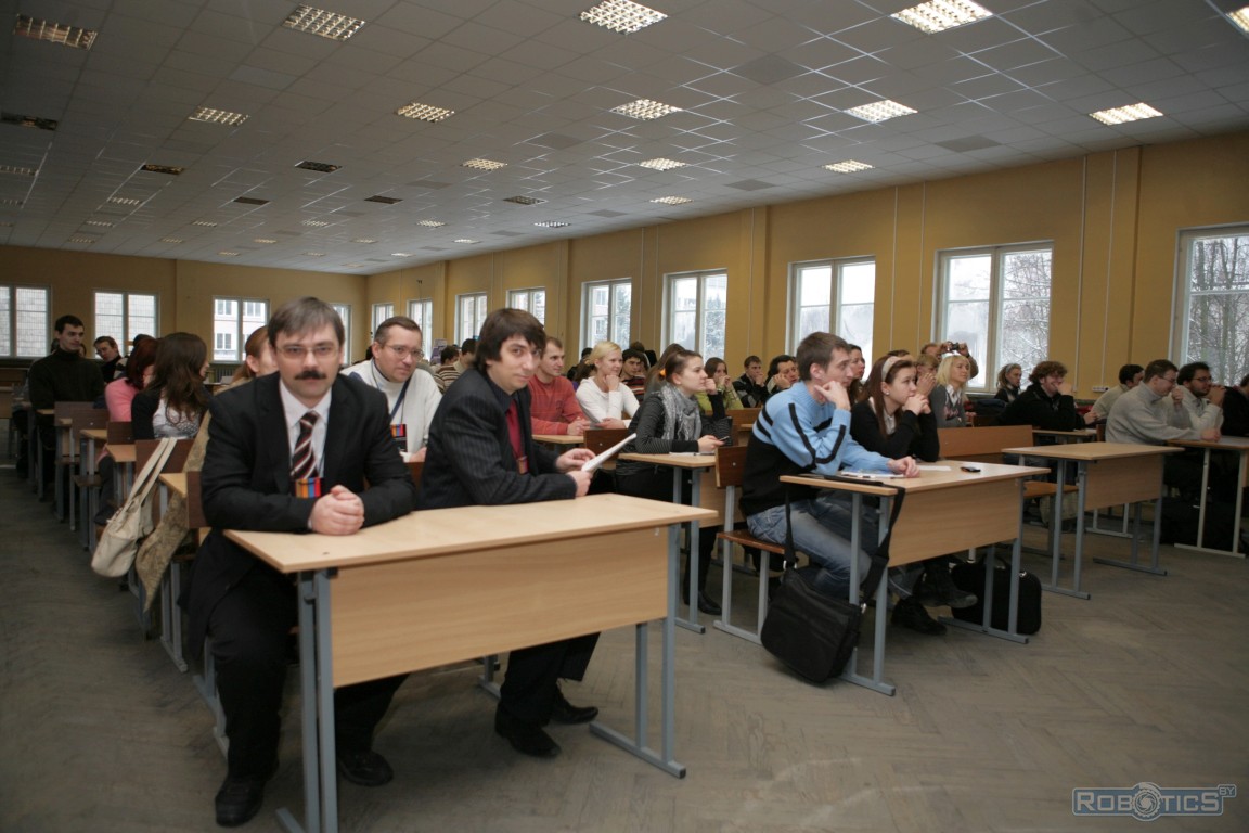 Participants of the open workshop on robotics in Brest city.