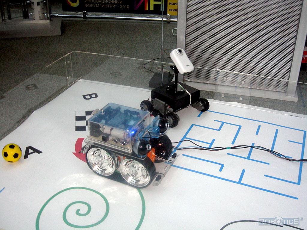 Autonomous mobile robots for monitoring facilities provided at the Youth Innovation Forum «ИНТРИ» – 2010.