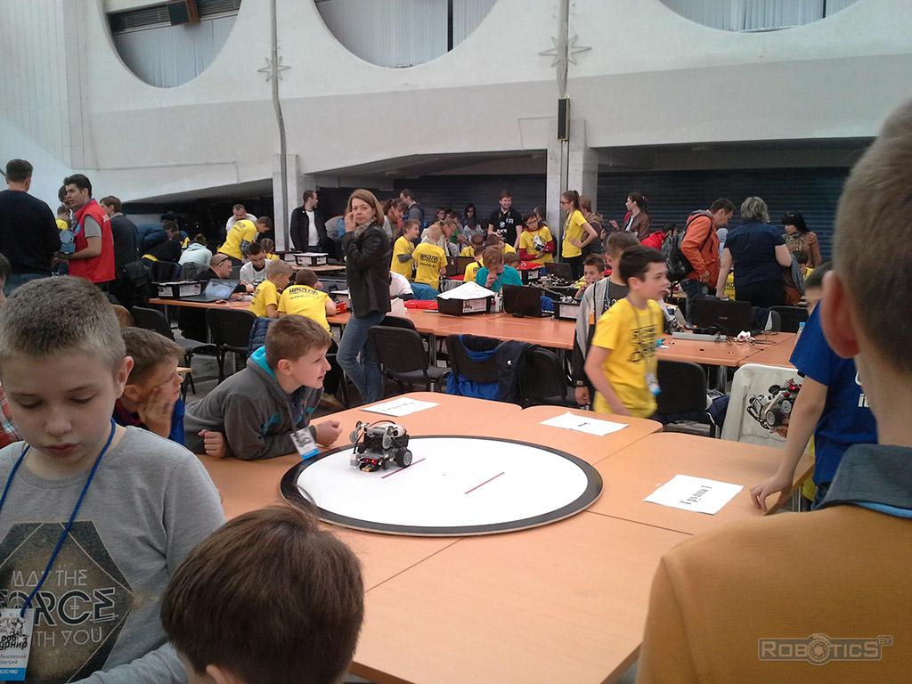 IV Minsk open Robo Tournament - table on competition 'Robo Sumo'.